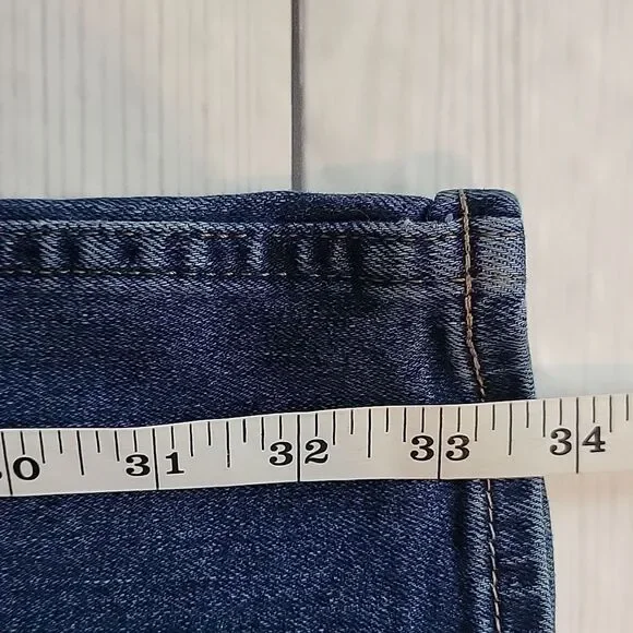 Hollister Epic Flex Slim Straight Blue Denim Jeans Womens Size Waist 28" - Picture 14 of 14